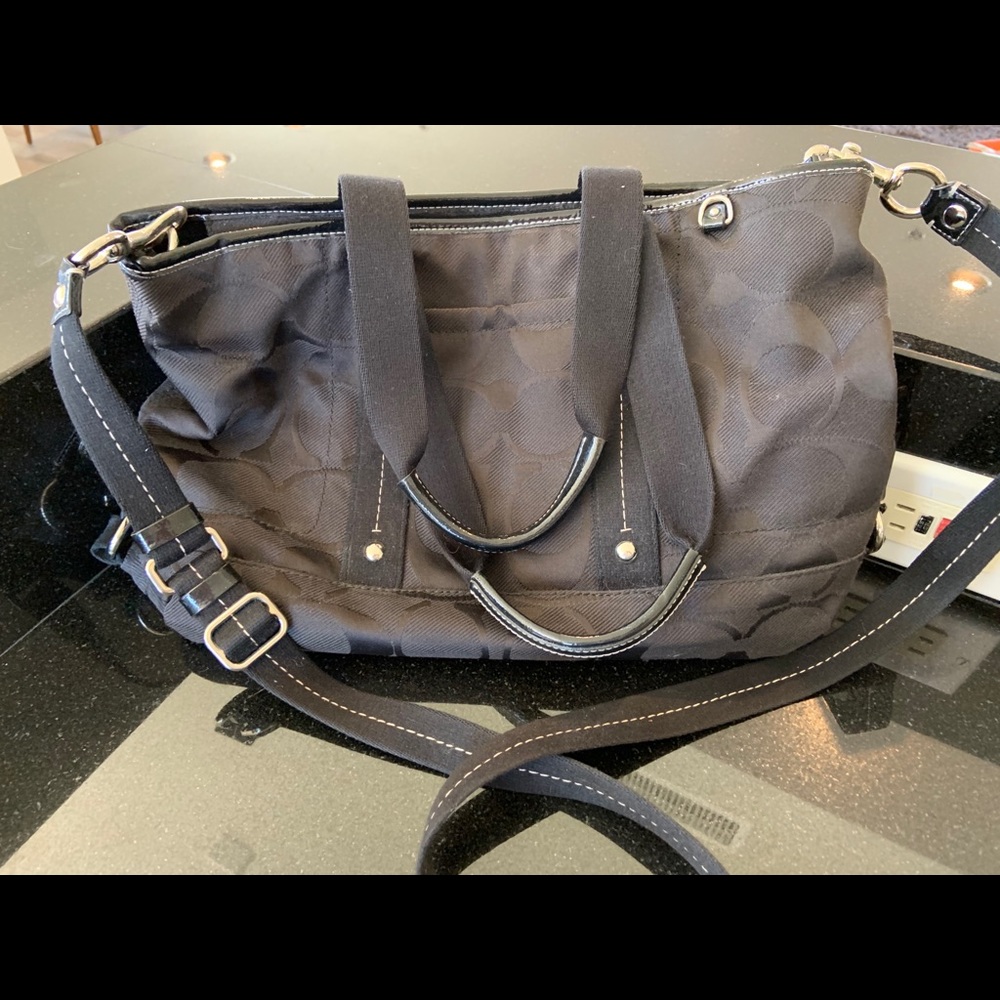 Coach fabric tote